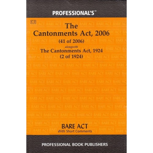 Professional's The Cantonments Act, 2006 Bare Act 